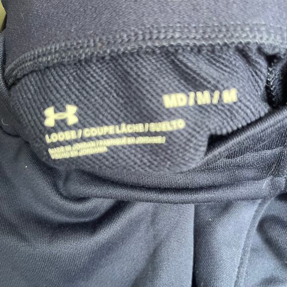 Under Armour Purple Loose Fleece Athletic Jogger Pants Womans Size Medium - Picture 3 of 7